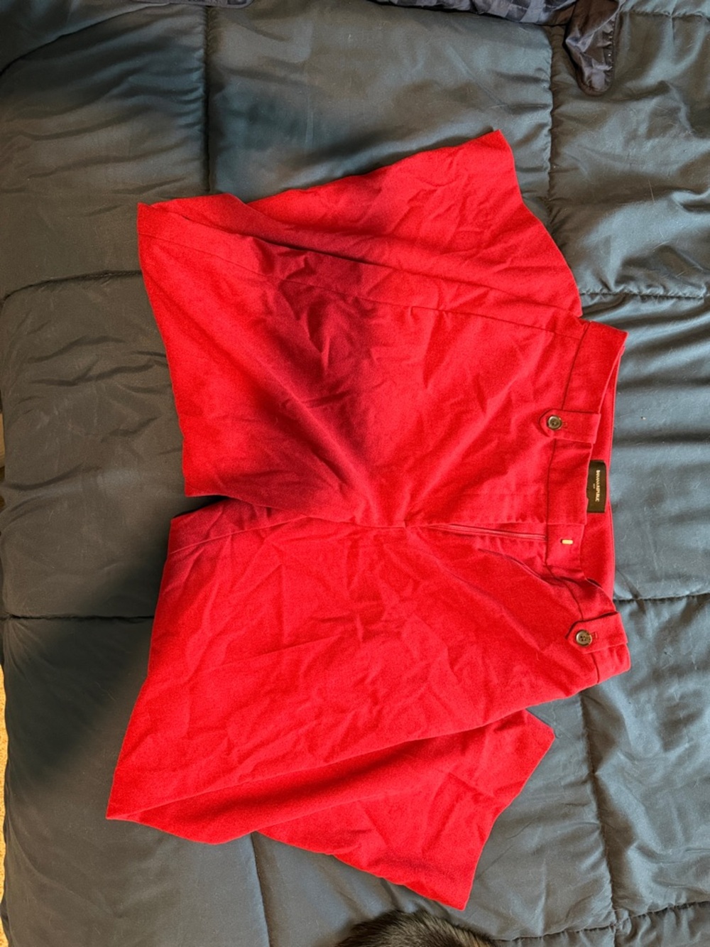 Banana Republic Red Tailored High-Waist trousers